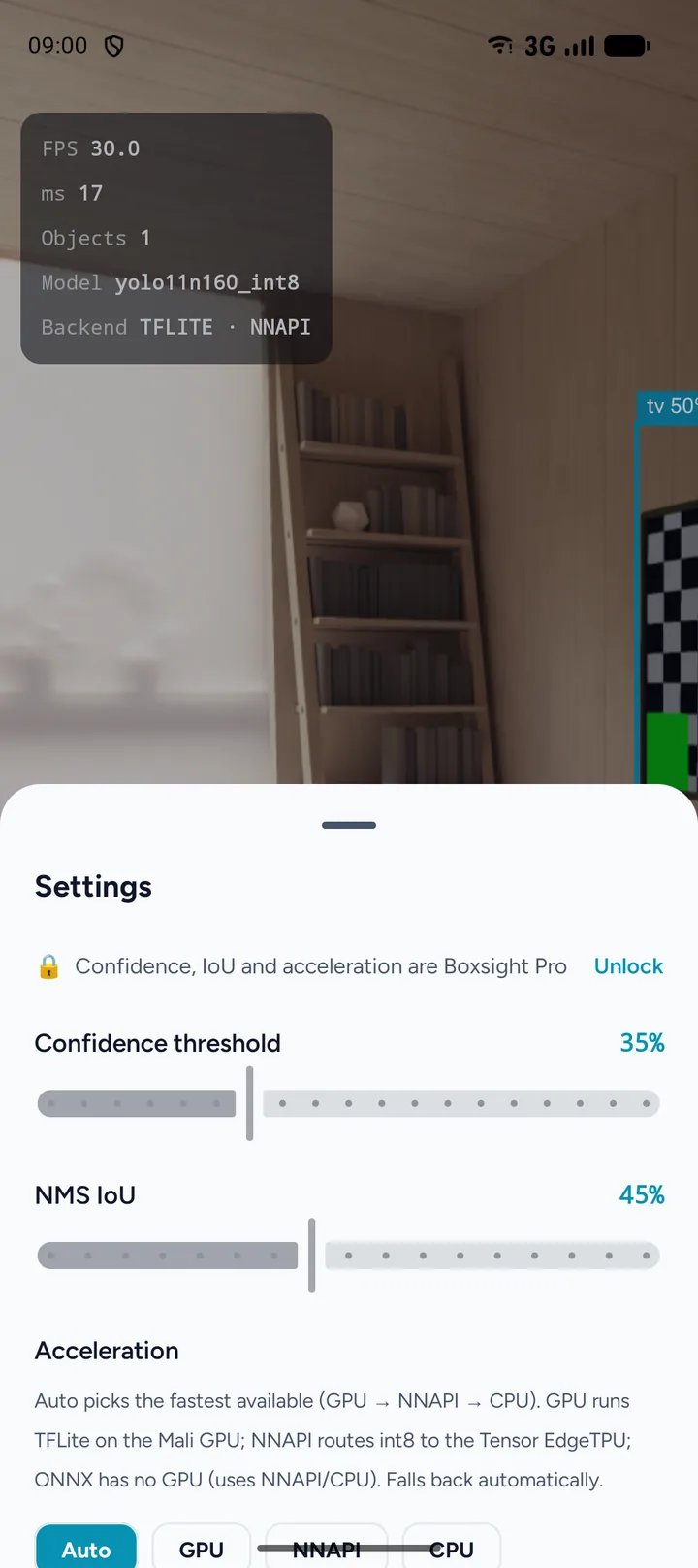 Confidence, overlap and acceleration — the knobs that decide what counts as a detection